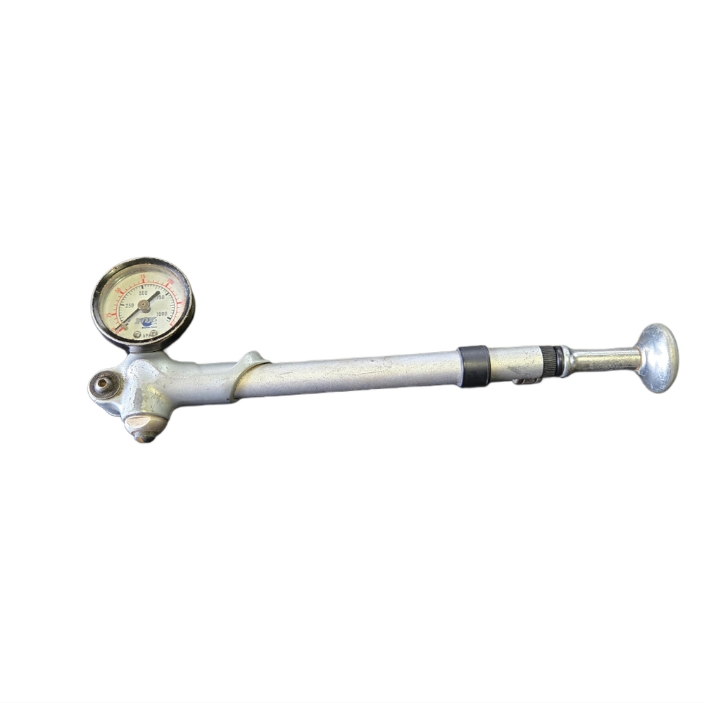 Vintage FOX Racing Shox High Pressure Suspension Pump MTB Shock Pump Gauge As Is